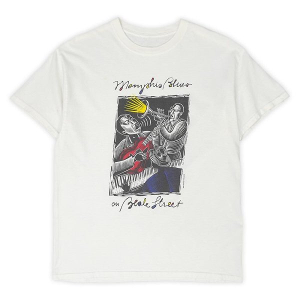 画像1: 90's Memphis Blues on Beale Street スーベニアTシャツ (1)