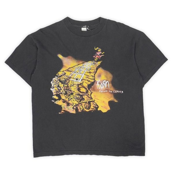 画像1: Late 90's KORN × ROB ZOMBIE ツアーTシャツ "FOLLOW THE LEADER / MADE IN USA" (1)