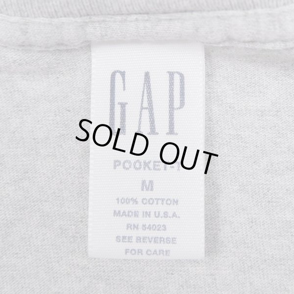 90's OLD GAP ポケットTシャツ “MADE IN USA / GRAY