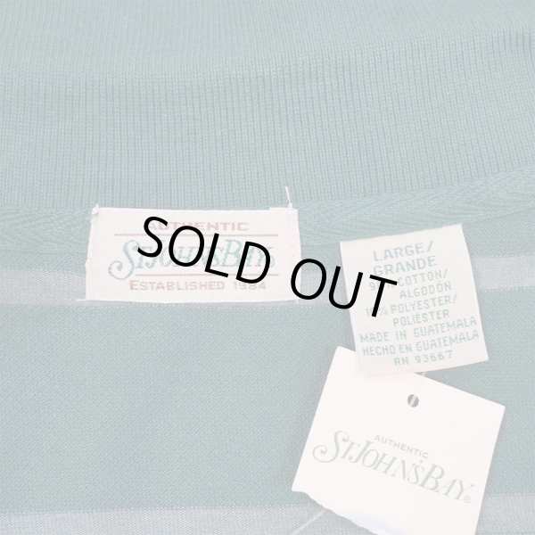 画像2: 90's ST. JOHN'S BAY ボーダー柄 ポロシャツ "DEADSTOCK" (2)