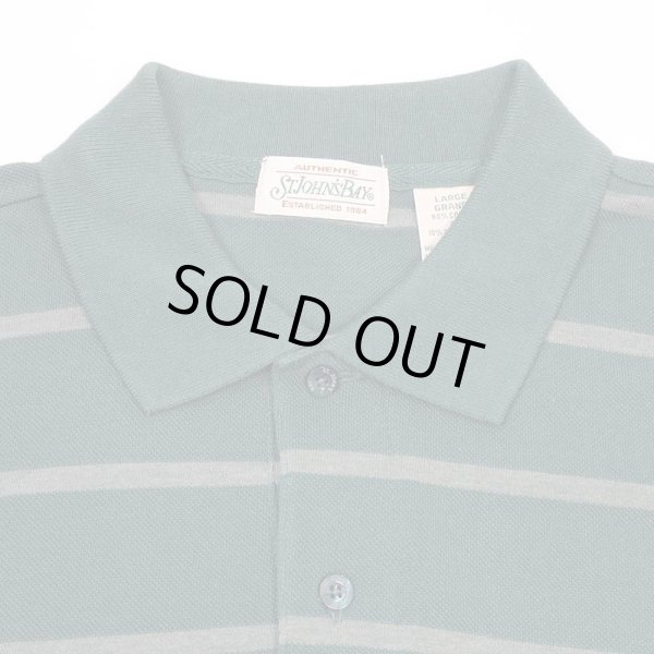 画像3: 90's ST. JOHN'S BAY ボーダー柄 ポロシャツ "DEADSTOCK" (3)
