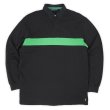 画像1: 90's Polo Ralph Lauren L/S ポロシャツ "裾ポニー / BLACK × GREEN" (1)