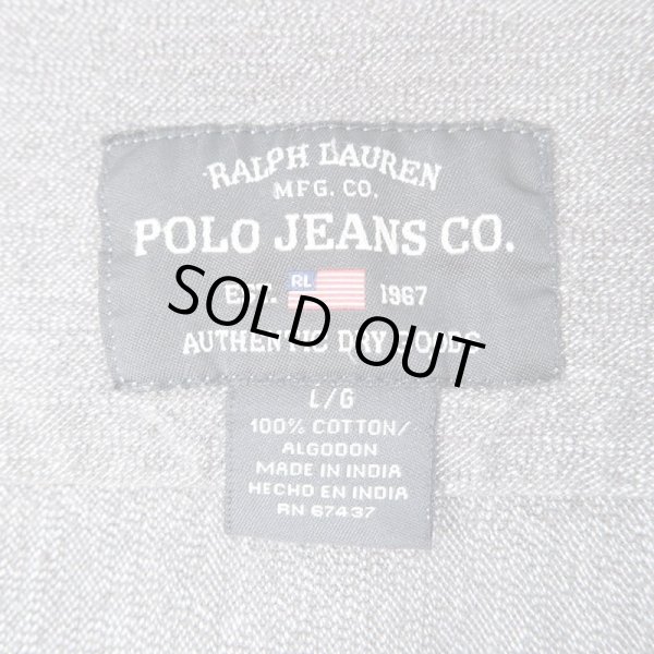 画像3: 90's POLO JEANS ブラックシャンブレーシャツ (3)