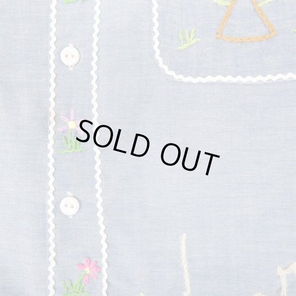 画像4: 70's BIG MAC シャンブレーシャツ “Hand Embroidery” (4)