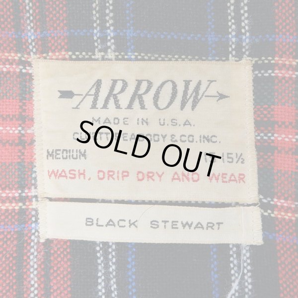 画像3: 60's ARROW オープンカラー ウールシャツ “BLACK BASE” (3)