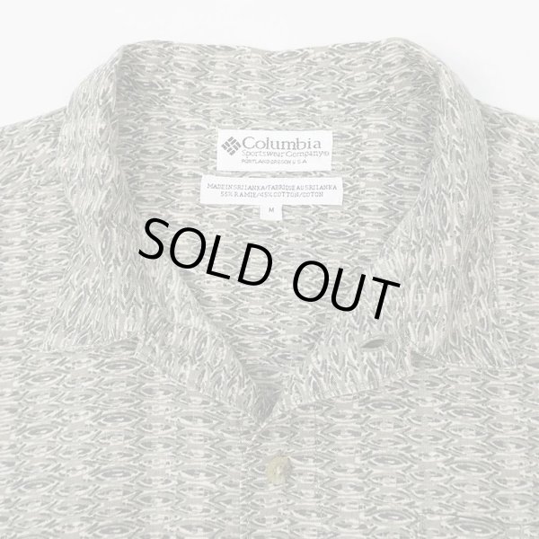 画像3: 00's Columbia 総柄 S/S ボックスシャツ "OLIVE" (3)