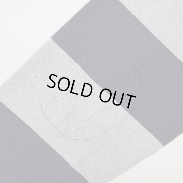 画像4: 90's Polo Ralph Lauren ボーダー柄 ラガーシャツ "NAVY × GRAY" (4)