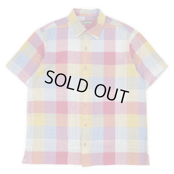画像1: 00's ORVIS S/S レギュラーカラーシャツ (1)