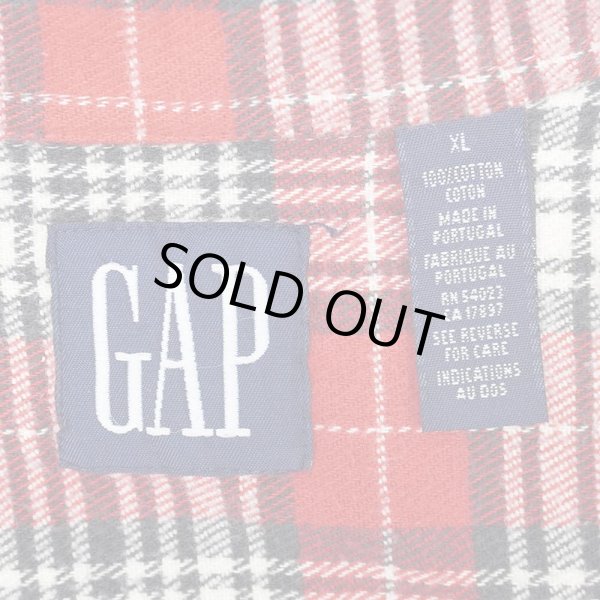 画像2: 90's OLD GAP ヘビーネルシャツ (2)