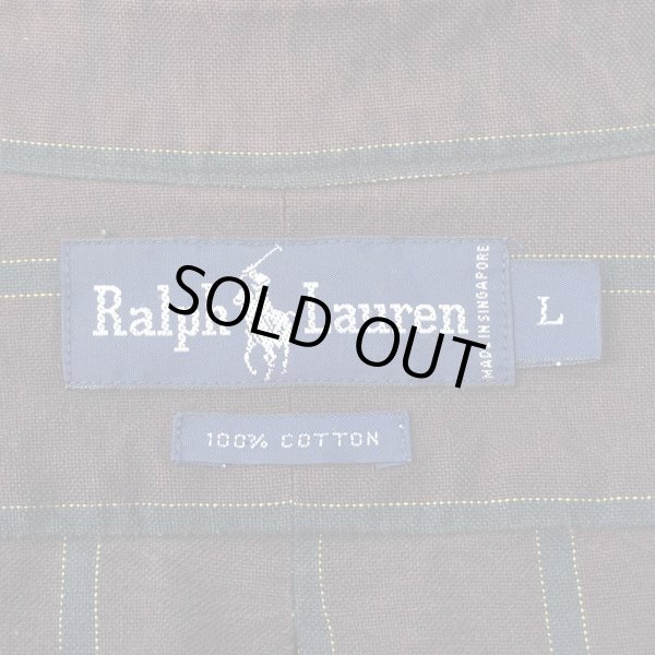 画像2: Early 90's Polo Ralph Lauren マルチストライプ柄 ボタンダウンシャツ (2)