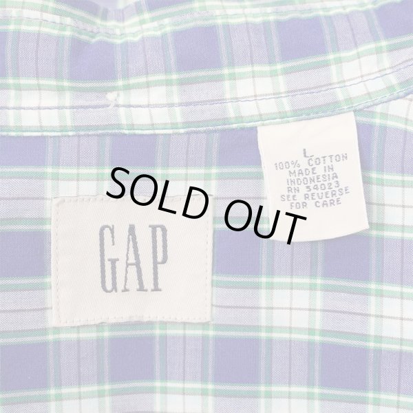 画像2: Early 00's OLD GAP S/S 3点留め ボタンダウンシャツ (2)