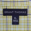 画像2: 00's GRANT THOMAS S/S シアサッカー ボタンダウンシャツ (2)