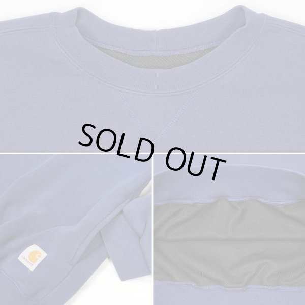 画像3: Early 00's Carhartt サーマルライナー スウェット "FADE NAVY" (3)