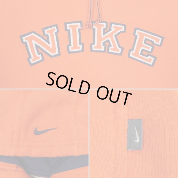 画像3: 00's NIKE ロゴ刺繍 スウェットパーカー (3)