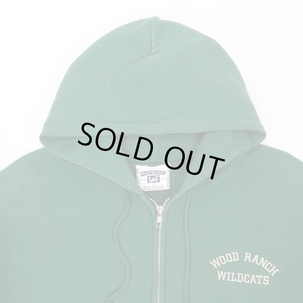 画像3: 90's Lee フルジップ スウェットパーカー "WOOD RANCH WILDCATS" (3)