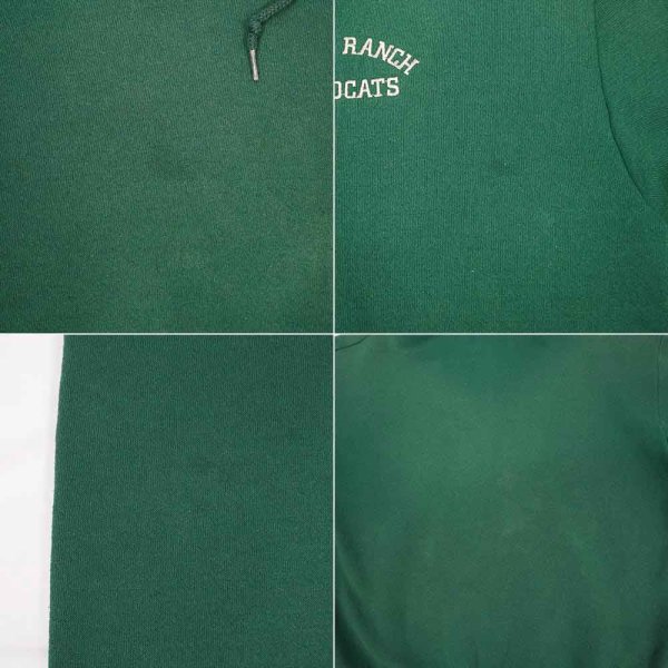 画像4: 90's Lee フルジップ スウェットパーカー "WOOD RANCH WILDCATS" (4)