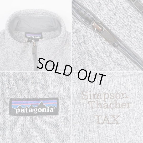 画像4: 17's Patagonia ベターセーターベスト "GRAY / 企業ロゴ刺繍" (4)