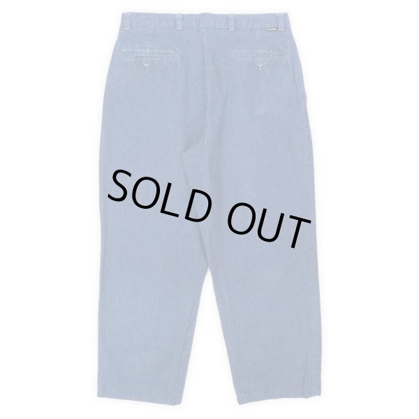 画像2: 00's DOCKERS 2タック デニムトラウザー "実寸W33 L28" (2)