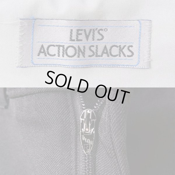 画像3: 90's Levi's アクションスラックス "BLACK / 実寸W34 L30" (3)