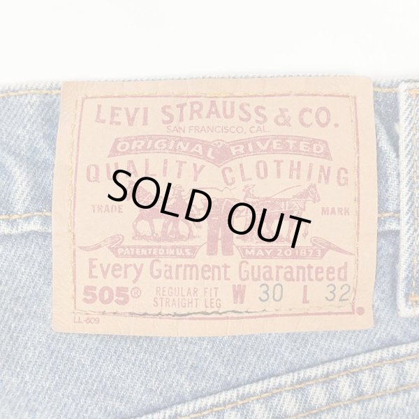画像3: 90's Levi's 505 デニムパンツ “MADE IN USA / 実寸W30 L31” (3)