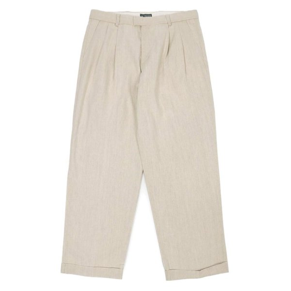 画像1: Early 00's DOCKERS 2タック コットンリネントラウザー "W34 L30" (1)