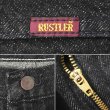画像4: 00's RUSTLER 先染めブラックデニムパンツ “MADE IN USA / DEADSTOCK” (4)