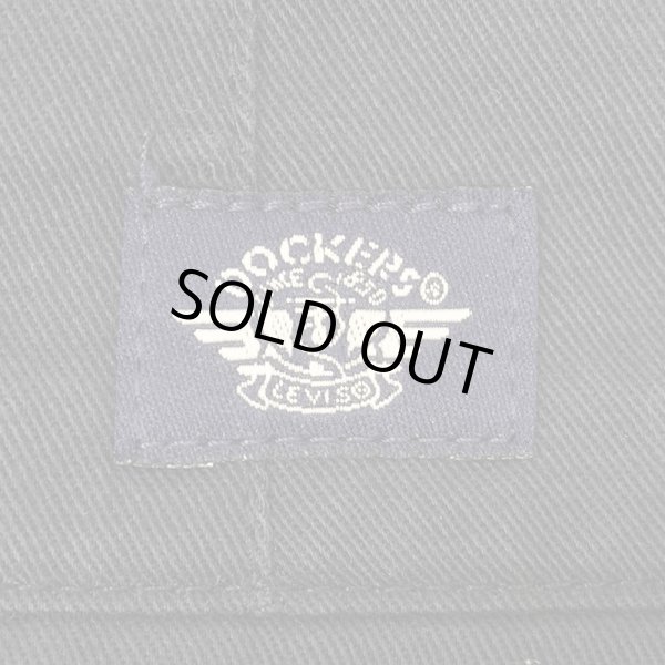 画像3: 90's DOCKERS 2タック チノトラウザー "W32 L30 / DARK NAVY" (3)