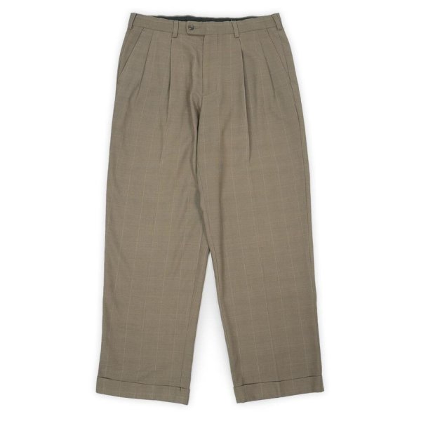 画像1: 00's PERRY ELLIS 2タック レーヨンスラックス "W32 L20" (1)