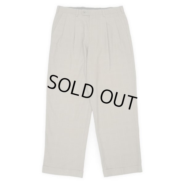 画像1: 00's PERRY ELLIS 2タック レーヨンスラックス "W32 L20" (1)