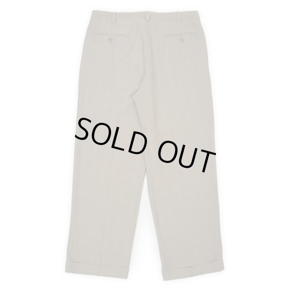 画像2: 00's PERRY ELLIS 2タック レーヨンスラックス "W32 L20" (2)