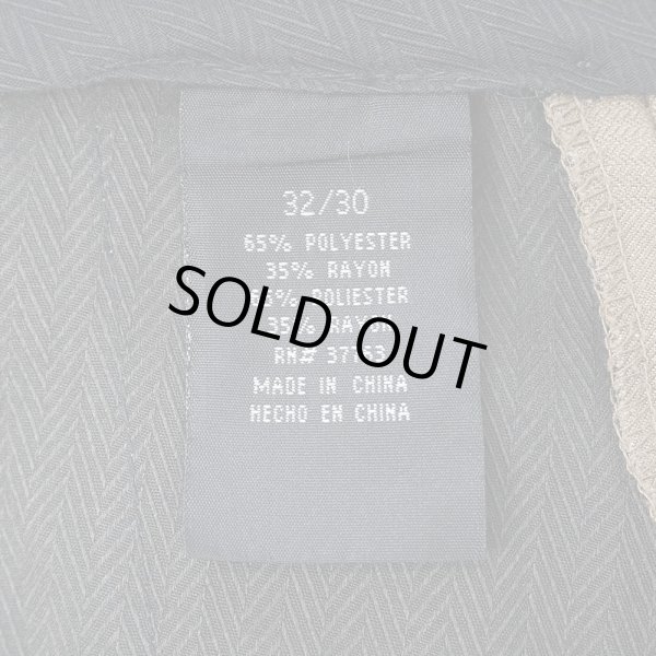 画像3: 00's PERRY ELLIS 2タック レーヨンスラックス "W32 L20" (3)