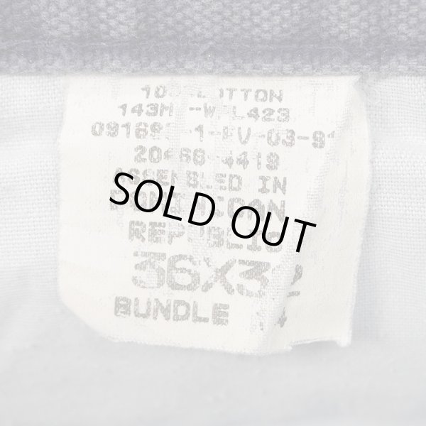 画像4: Early 90's DOCKERS 2タック キャンバストラウザー "FADE NAVY / 実寸W34 L29" (4)