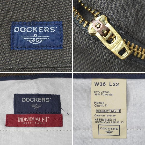 画像4: 00's DOCKERS 2タック コットントラウザー "DEADSTOCK" (4)