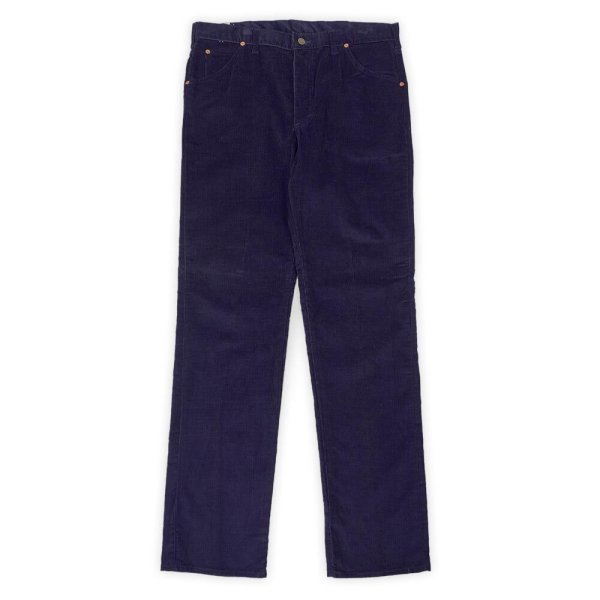 画像2: 80's Lee 200-2741 コーデュロイパンツ "DEADSTOCK / MADE IN USA / NAVY" (2)