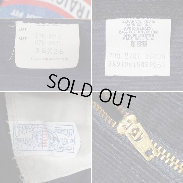 画像5: 80's Lee 200-2741 コーデュロイパンツ "DEADSTOCK / MADE IN USA / NAVY" (5)