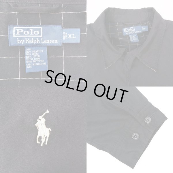 画像3: 00's Polo Ralph Lauren チンスト付き スウィングトップ "BLACK" (3)