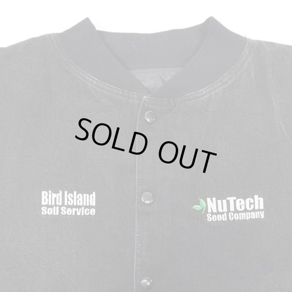 画像4: 90's unknown ブラックデニムスタジャン “MADE IN USA” (4)