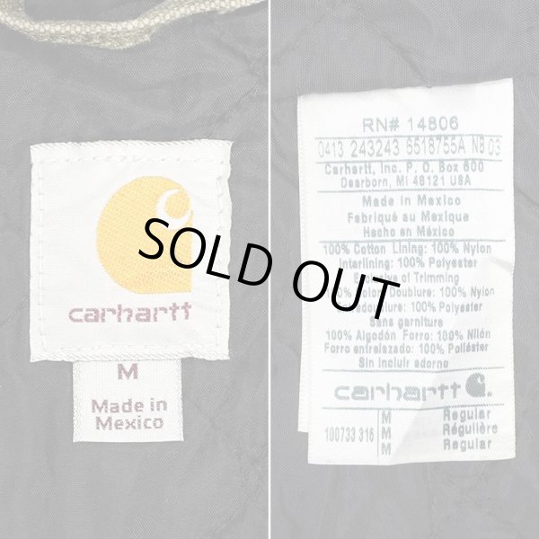 画像3: 00's Carhartt キルティングライナー ダックフーディージャケット (3)