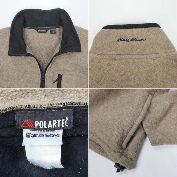 画像3: 00's Eddie Bauer ハーフジップ フリースジャケット "POLARTEC" (3)