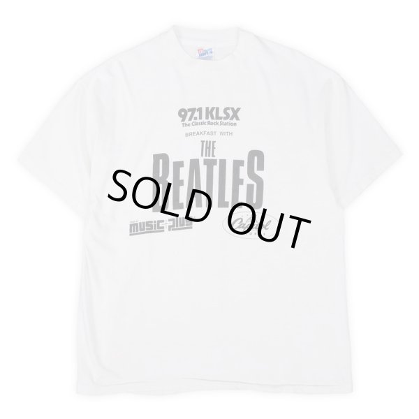 画像1: 90's 97.1 KLSX プリントTシャツ “BREAKFAST WITH THE BEATLES / MADE IN USA” (1)