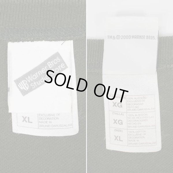 画像2: Early 00's Looney Tunes キャラクター刺繍 ポケットTシャツ "Tasmanian Devil" (2)