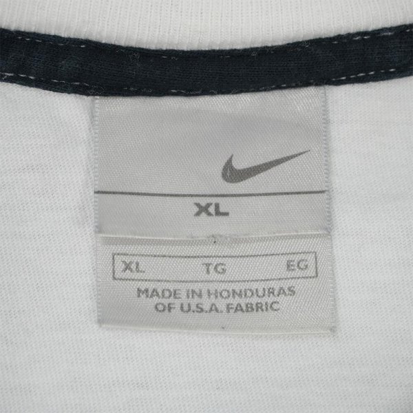 画像3: 00's NIKE スウォッシュロゴ刺繍 Tシャツ "WHITE" (3)