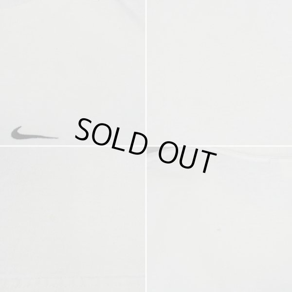 画像4: 00's NIKE スウォッシュロゴ刺繍 Tシャツ "WHITE" (4)