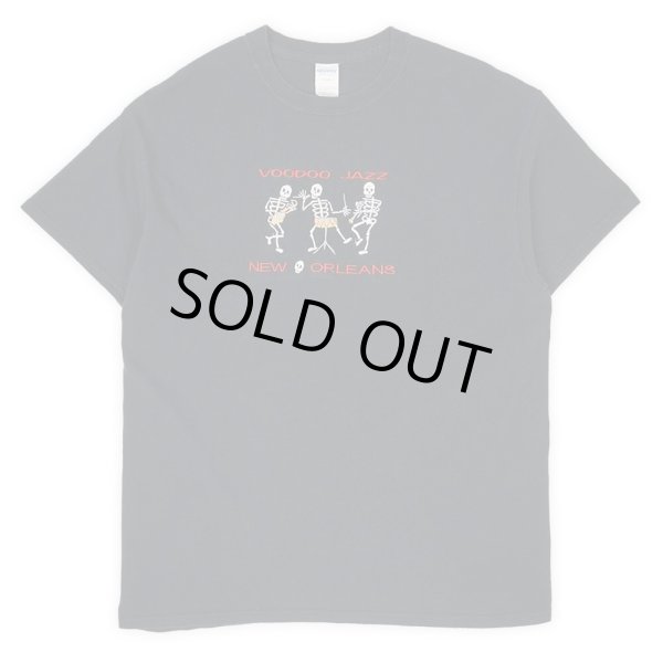 画像1: 00's VOODOO JAZZ NEW ORLEANS ロゴ刺繍Tシャツ (1)