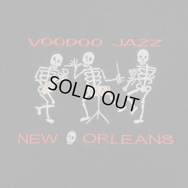 画像2: 00's VOODOO JAZZ NEW ORLEANS ロゴ刺繍Tシャツ (2)
