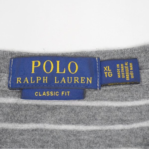 画像2: 00's Polo Ralph Lauren ボーダーTシャツ "Gray Base" (2)