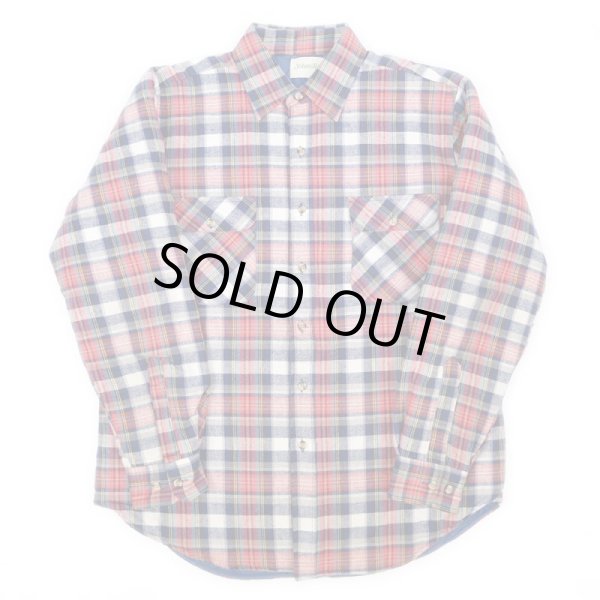 画像1: 90's ST. JOHN'S BAY キルティングライナー ネルシャツ (1)