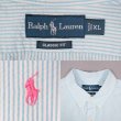 画像3: 90's Polo Ralph Lauren S/S ストライプ柄 ボタンダウンシャツ "Seersucker / BLUE" (3)