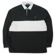 画像1: 90's Polo Ralph Lauren ラガーシャツ “BLACK × WHITE” (1)