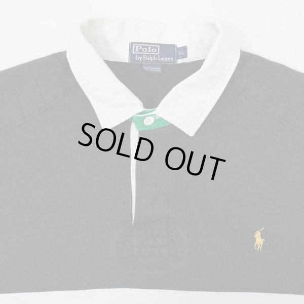 画像3: 90's Polo Ralph Lauren ラガーシャツ “BLACK × WHITE” (3)